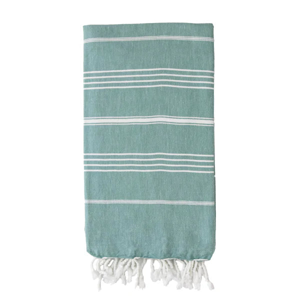 Izzy and Jean Classic Turkish Towel - Sage