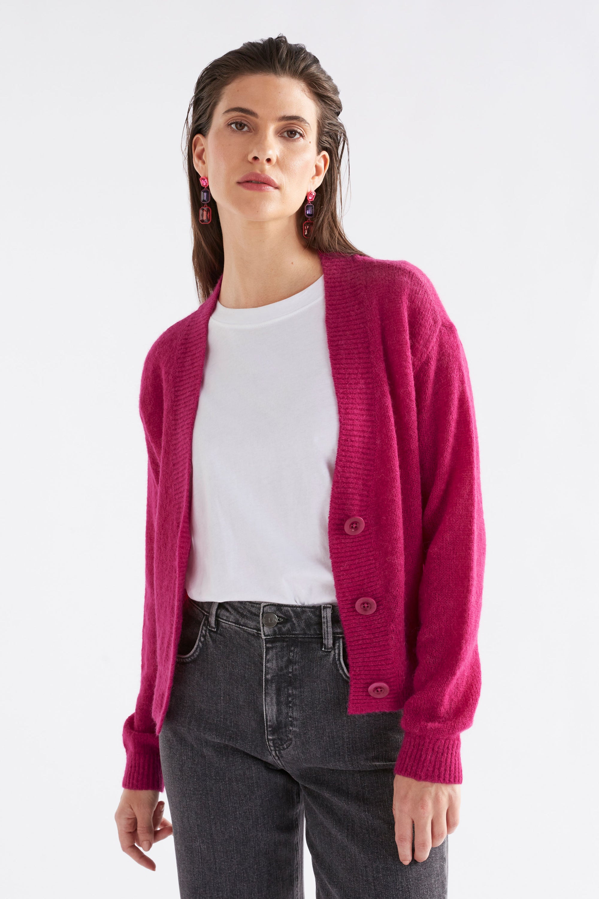 Elk Daaru Cardigan - Bright Pink