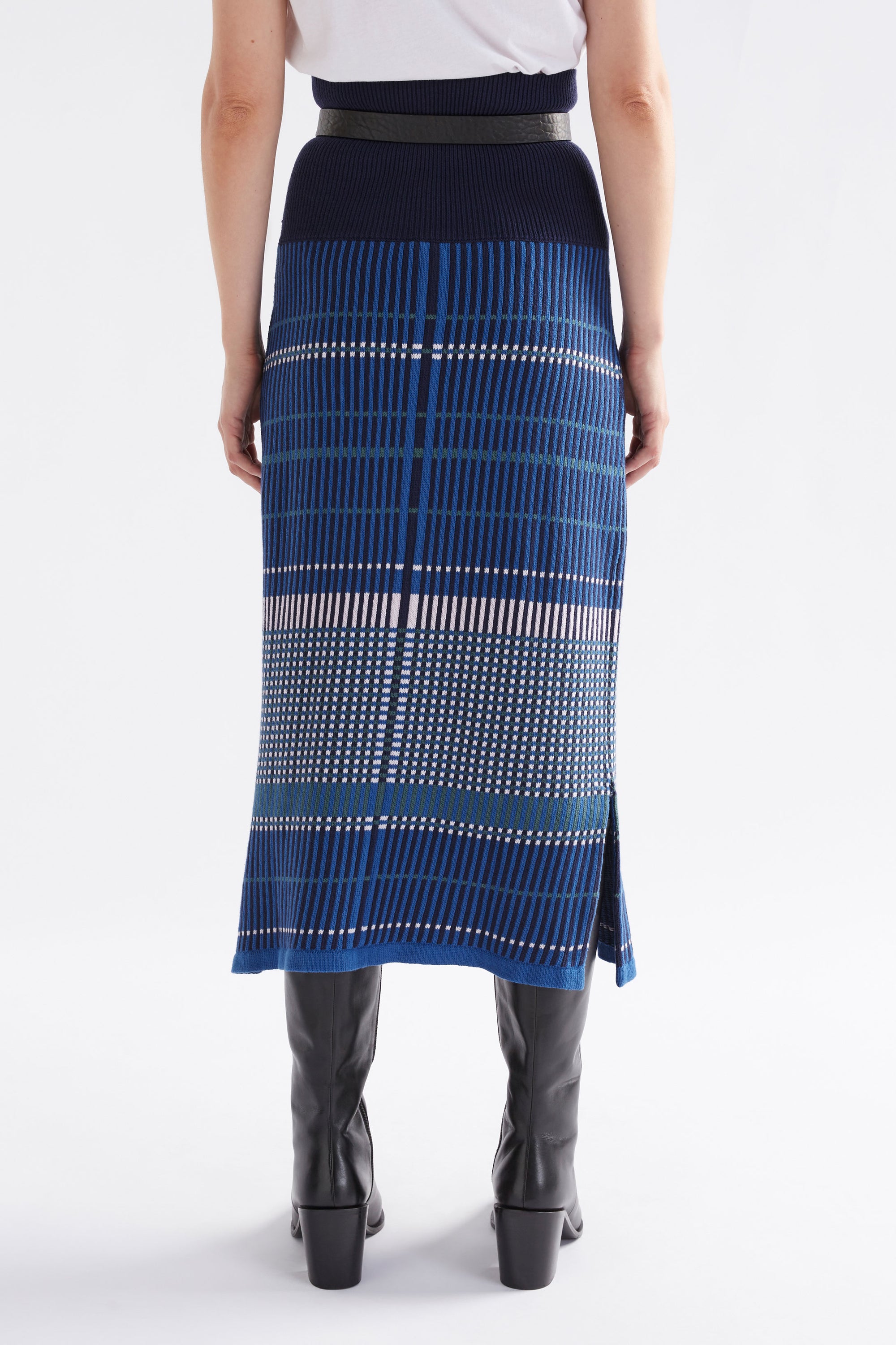 Elk Cila Organic Knit Skirt - Blue Multi