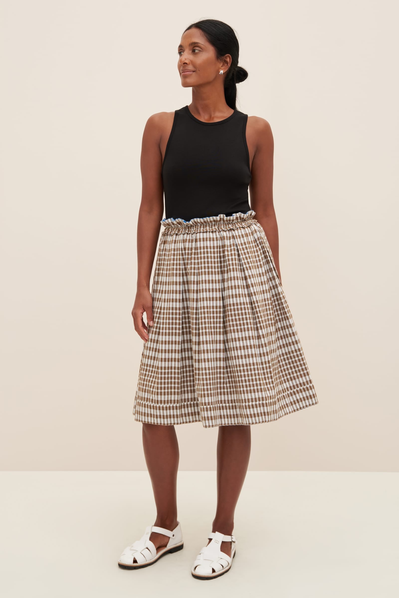 Kowtow Cove Skirt - Duo Check