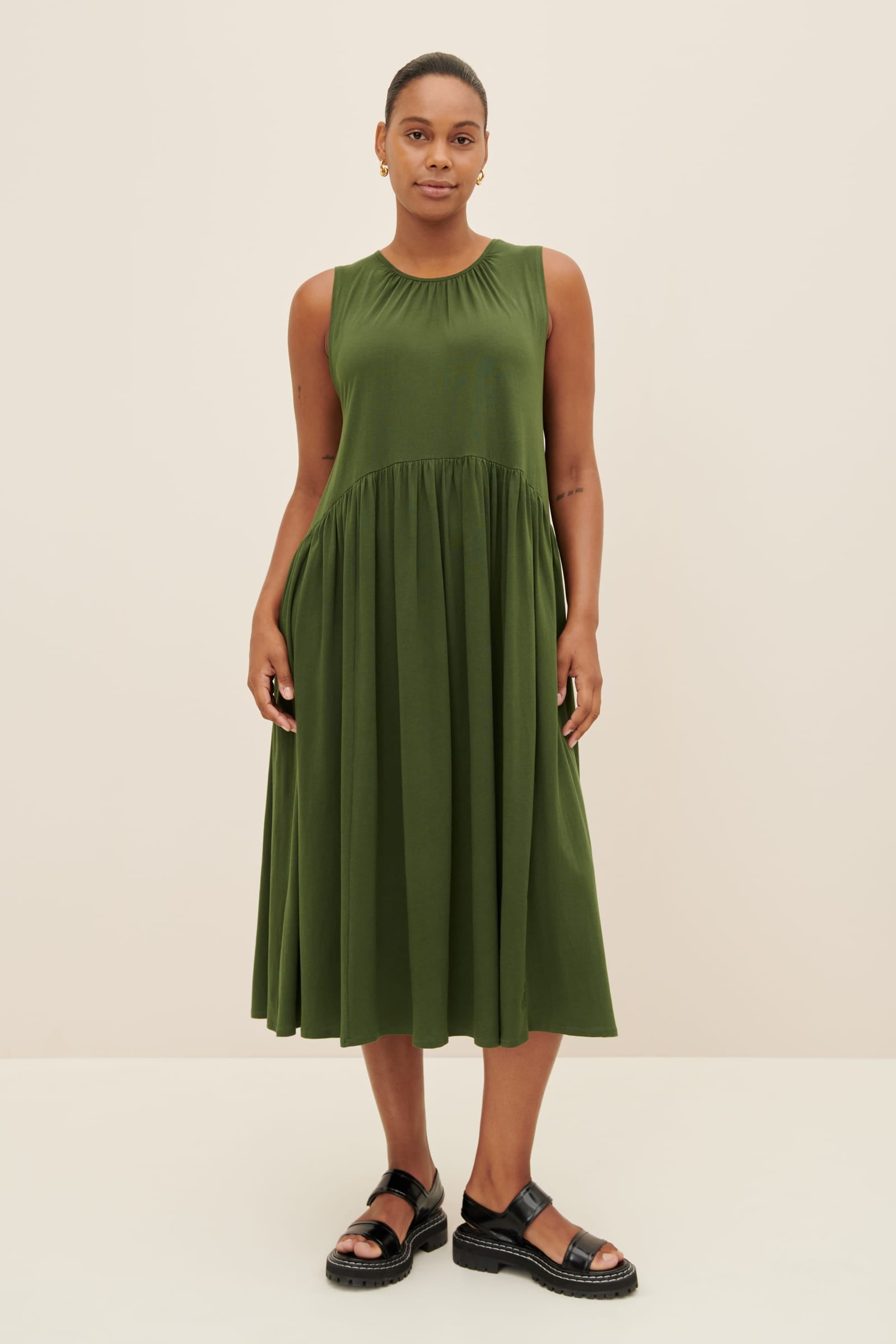 Kowtow Horizon Dress - Forest