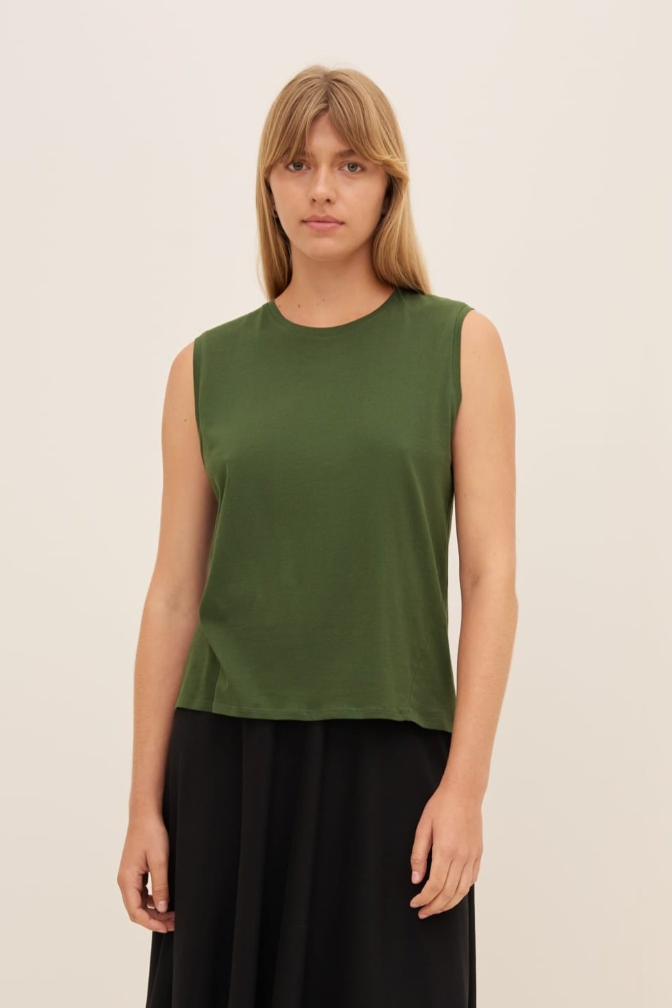 Kowtow Light Singlet - Forest