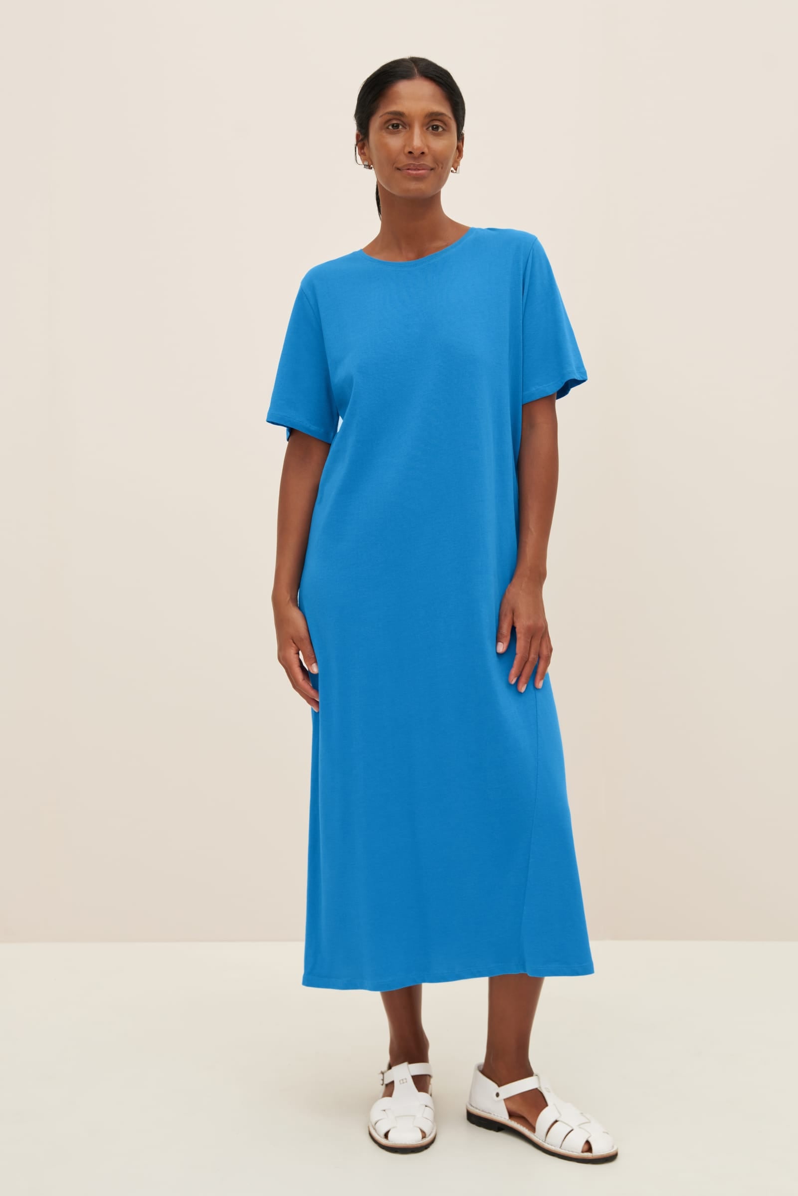 Kowtow Light Tee Dress - Ocean