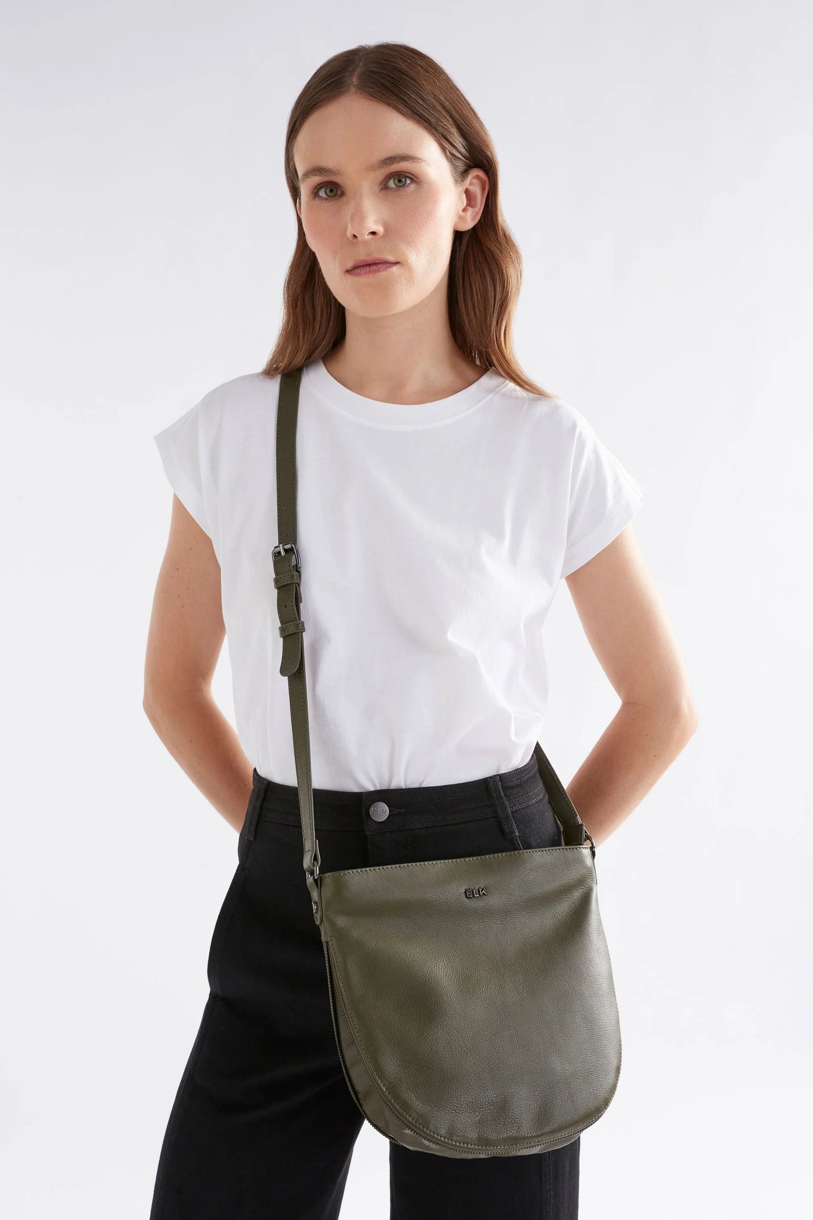 Elk Nors Crossbody Bag - Olive