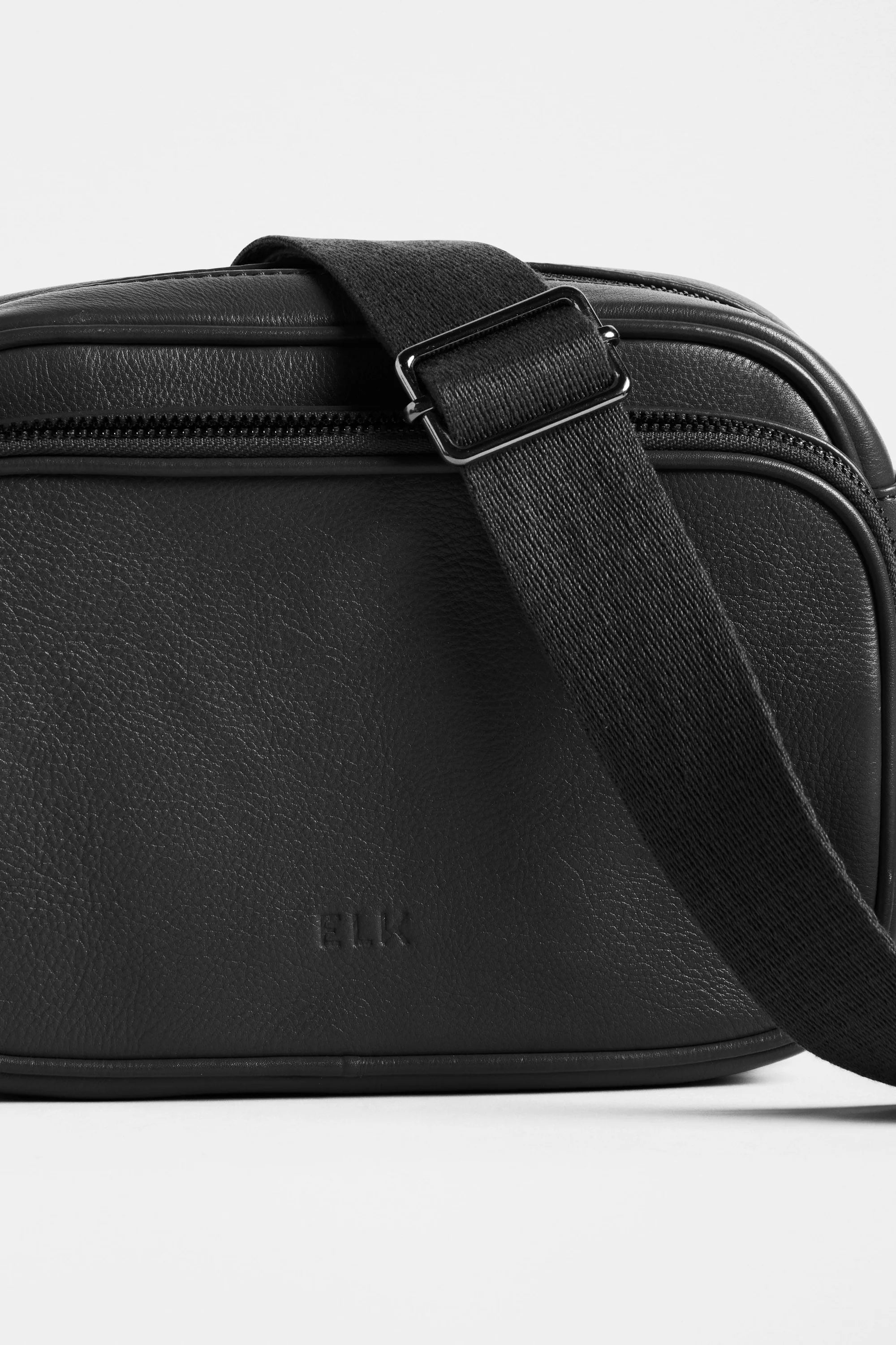 Elk Kassel Leather Crossbody Bag - Black