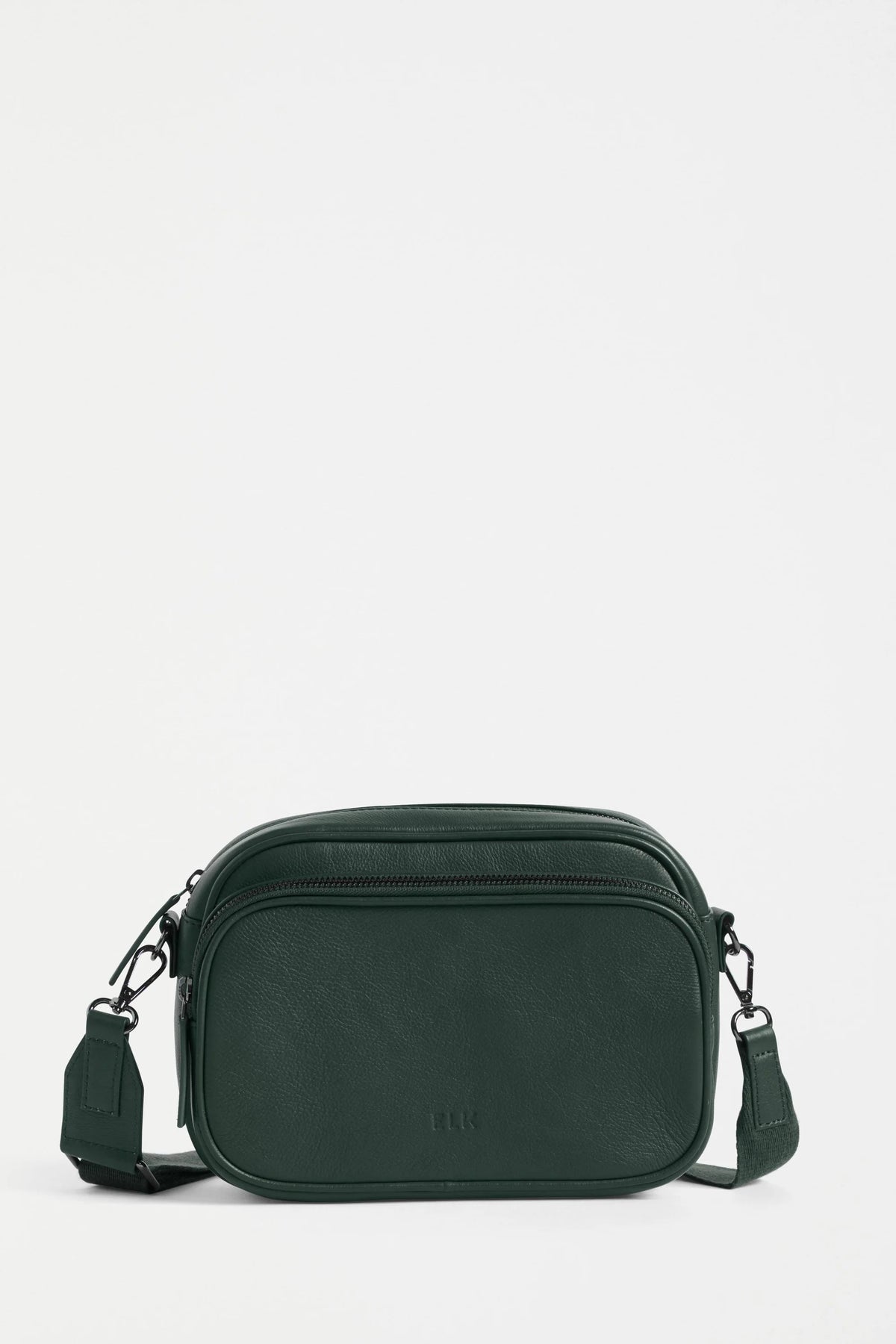 Elk Kassel Leather Crossbody Bag - Milan Green