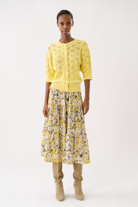 Lollys Laundry Morning Midi Skirt - Flower Print