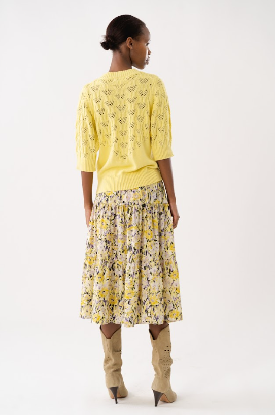 Lollys Laundry Morning Midi Skirt - Flower Print