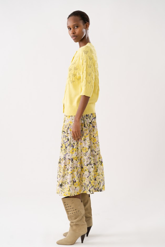 Lollys Laundry Morning Midi Skirt - Flower Print