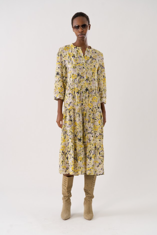 Lollys Laundry Olivia Midi Dress - Flower Print