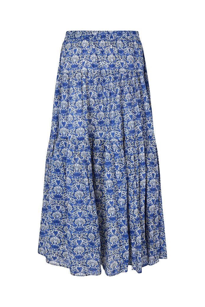 Lollys Laundry Sunset Maxi Skirt - Blue