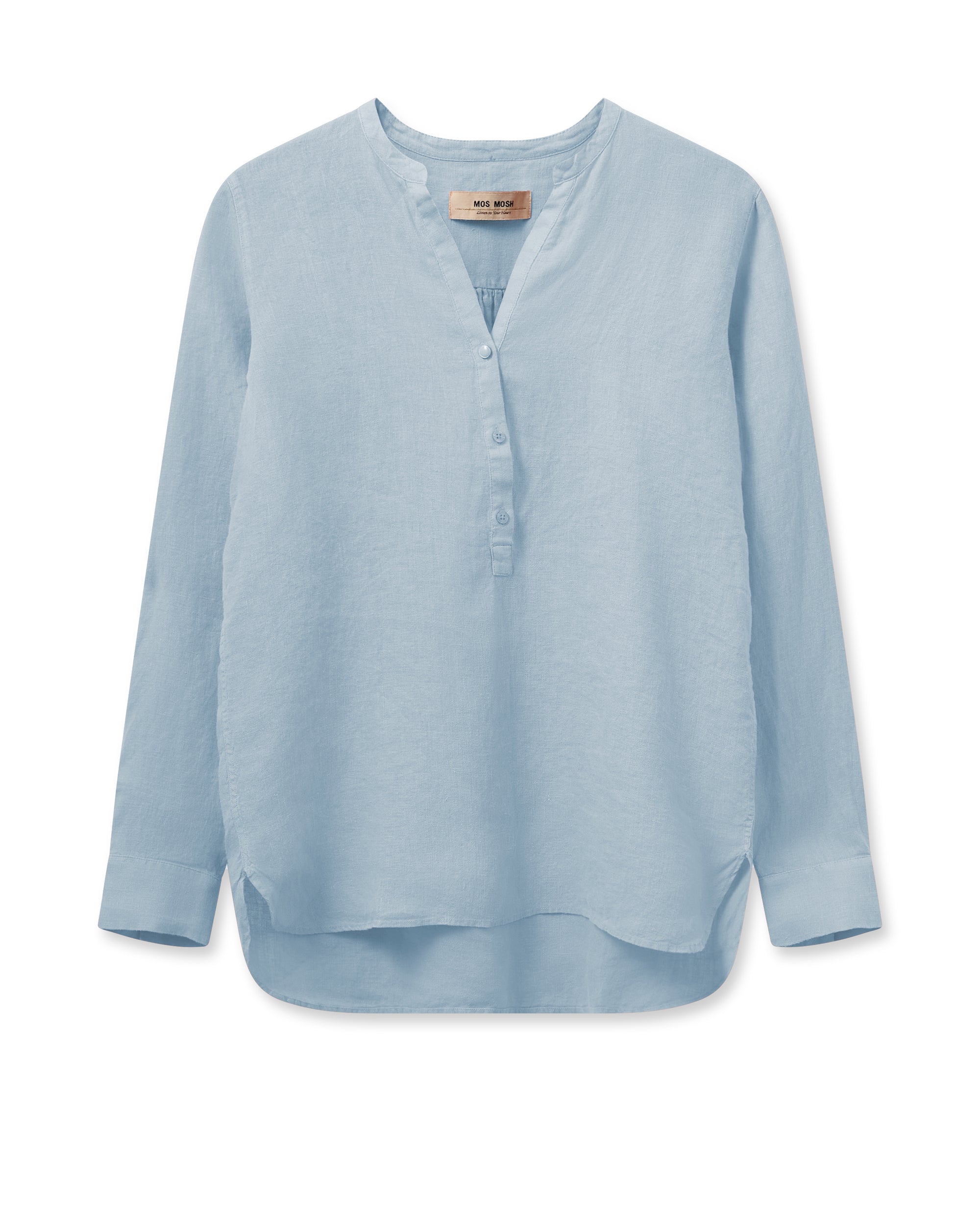 Mos Mosh Danna Linen Blouse - Cashmere Blue