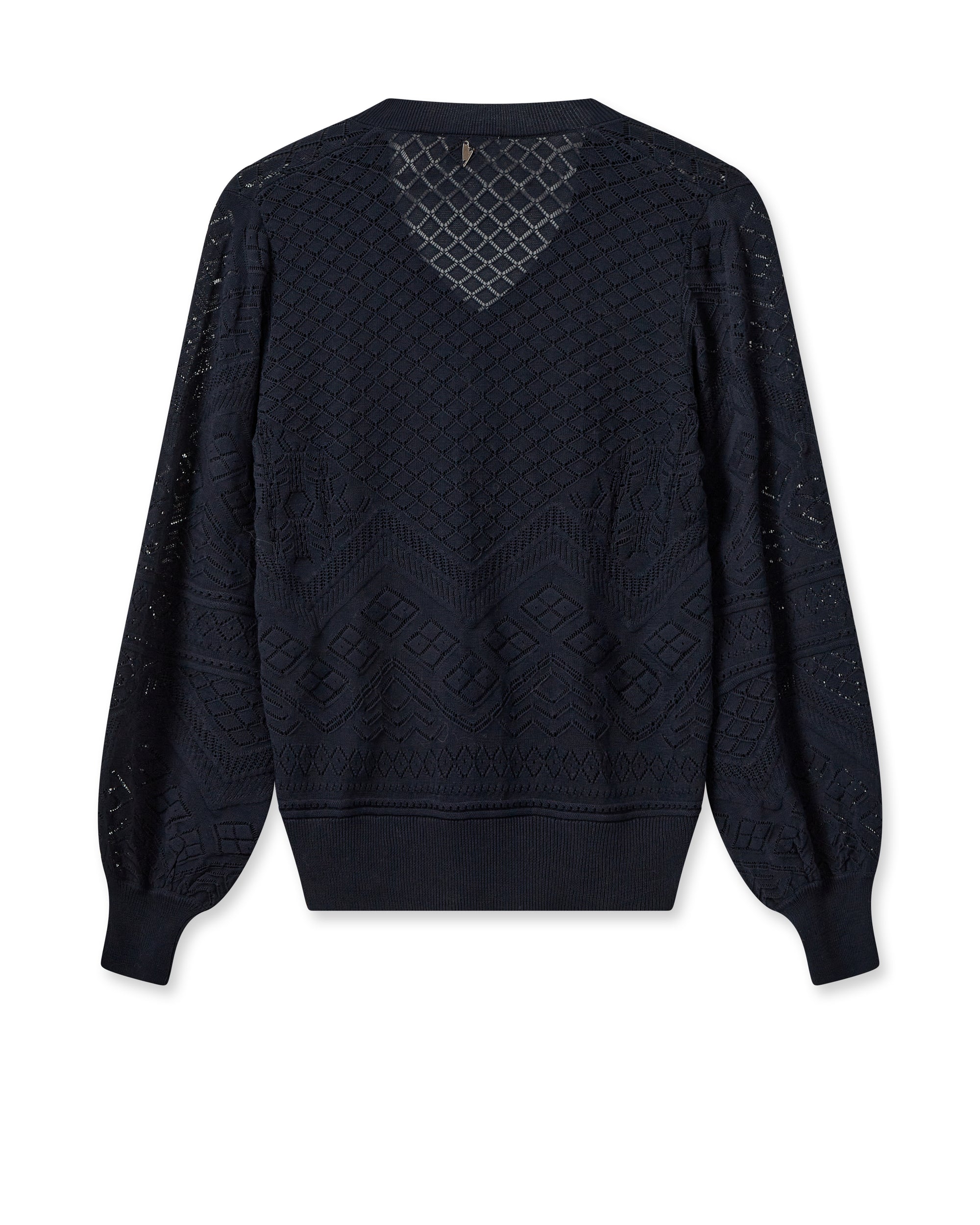 Mos Mosh Inja V-Neck Knit - Salute Navy