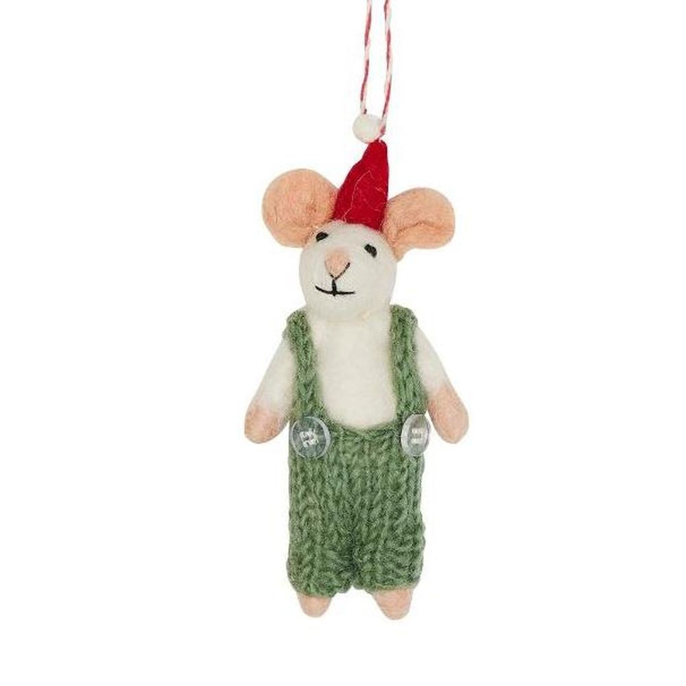 Nepalese Felted Decoration - Miles Mouse