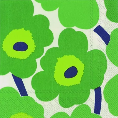 Marimekko Napkins - Unikko Green