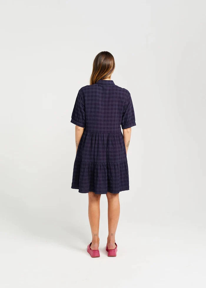 Thing Thing Nova Dress - Blue Check