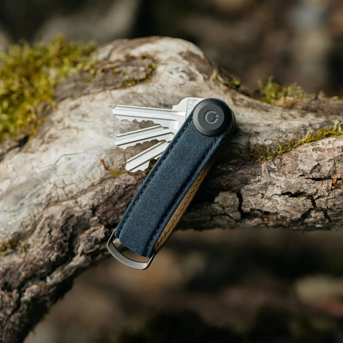 Orbitkey Key Organiser Waxed Canvas - Navy Blue