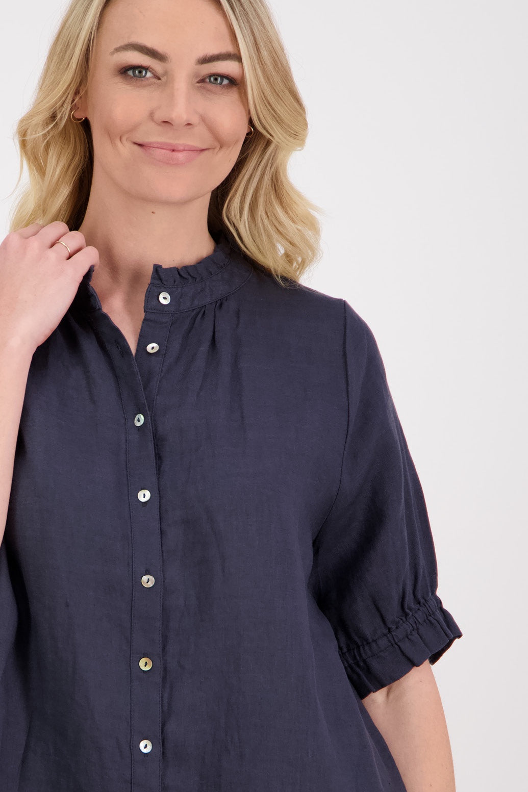 Briarwood Pascha Linen Shirt - Ink