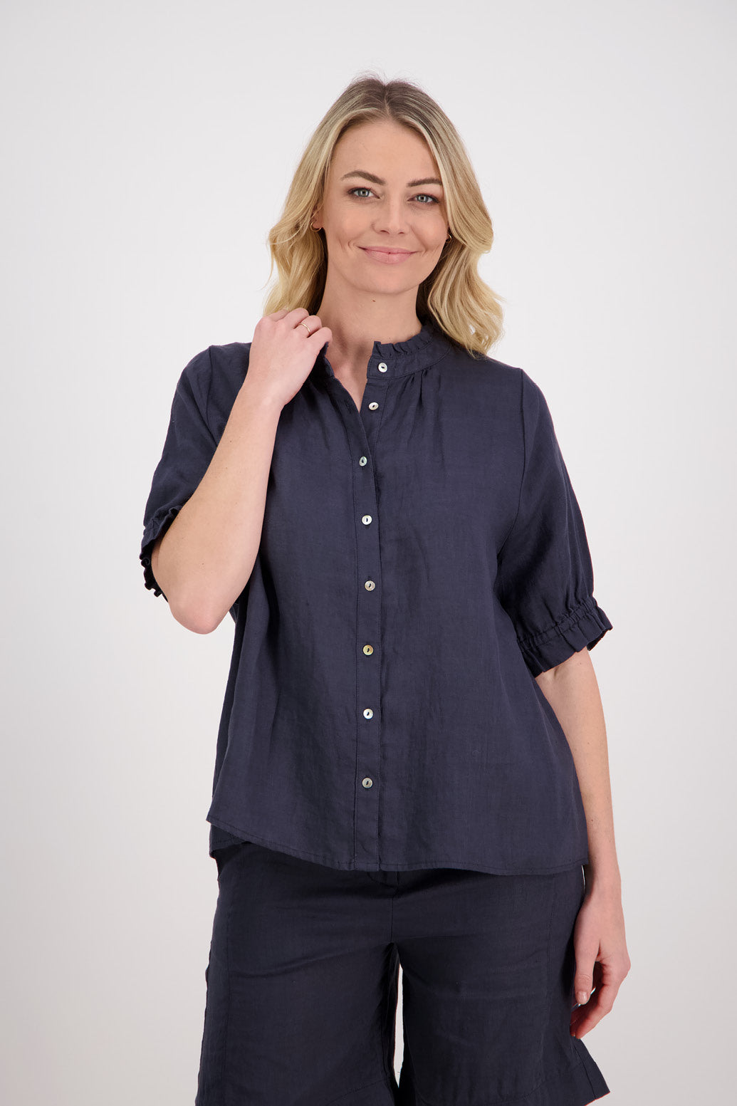 Briarwood Pascha Linen Shirt - Ink