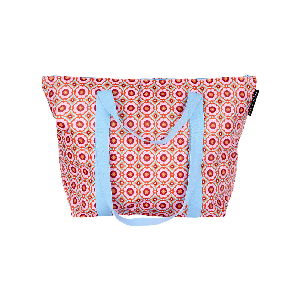 Project Ten Medium Zip Tote - Tile Print