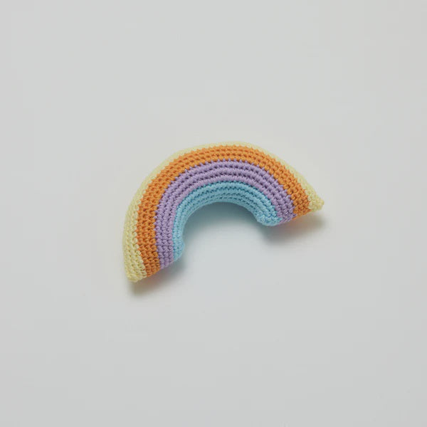 Over The Dandelions Crochet Rainbow Rattle