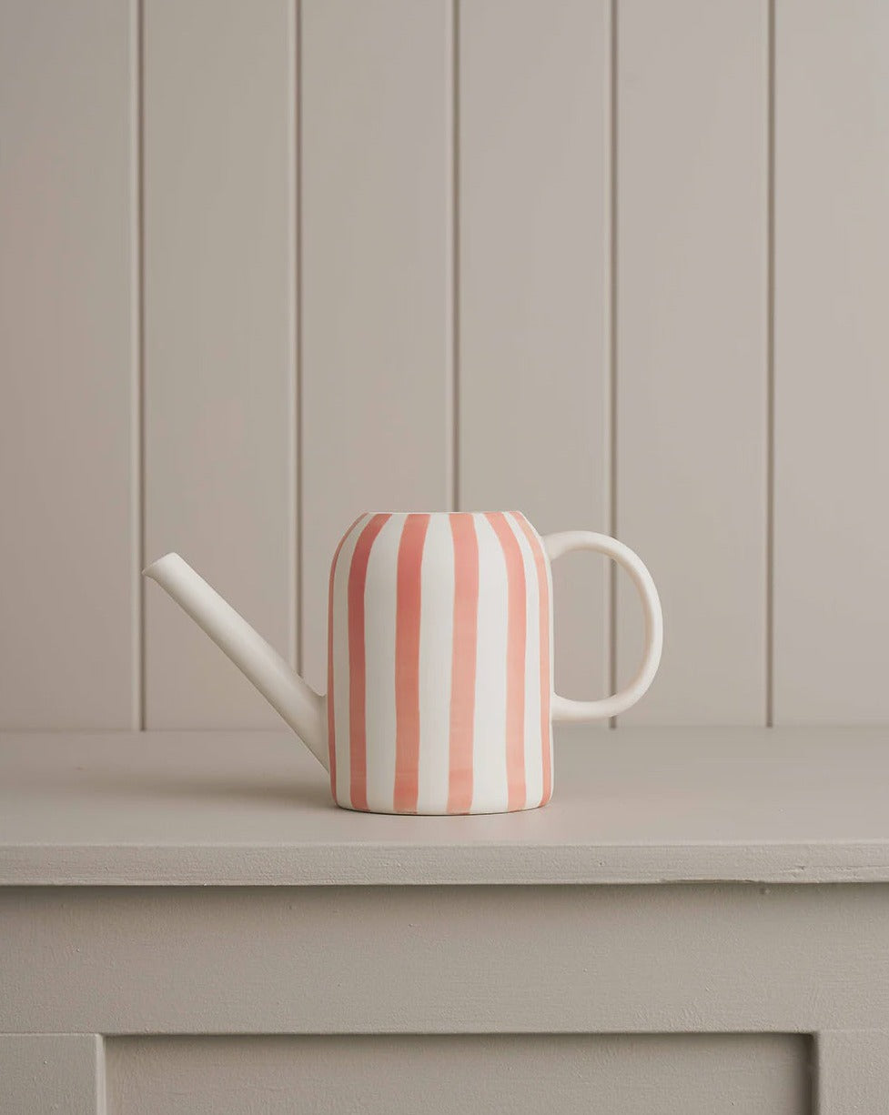 Robert Gordon Watering Can - Coral Stripe Plant Parent