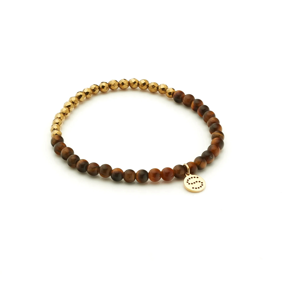 Silk &amp; Steel Party At The Front Bracelet - Tigers Eye/Gold