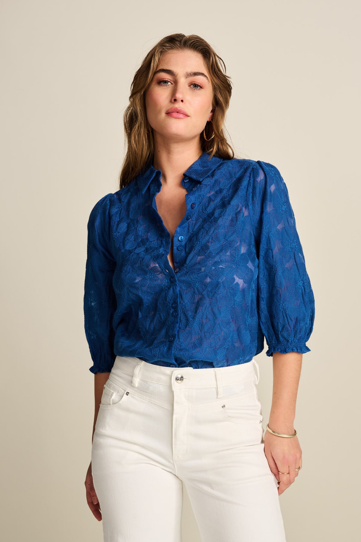 POM Blouse - Ink Blue