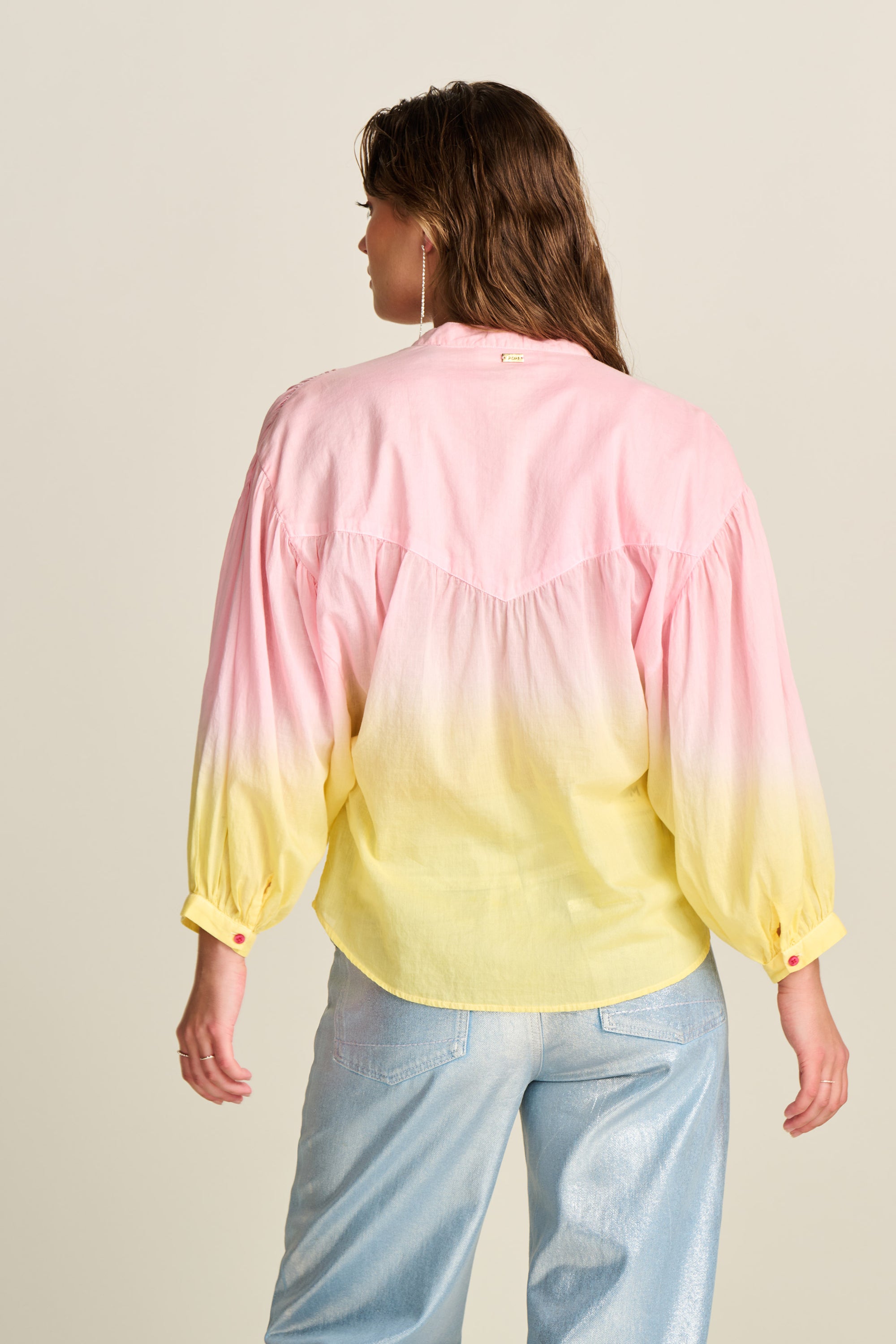 POM Blouse - Faded Blooming Pink