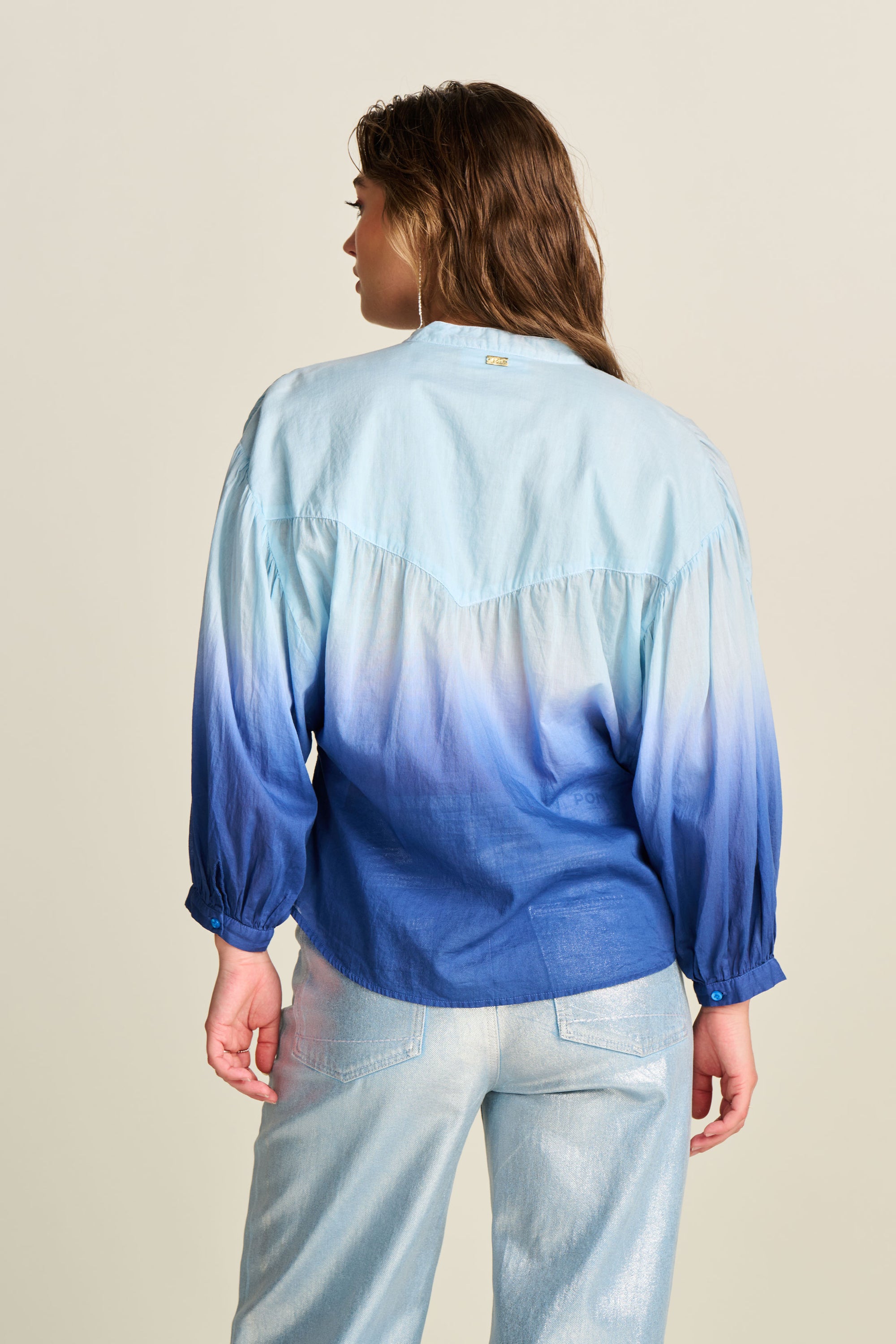 POM Blouse - Faded Ink Blue