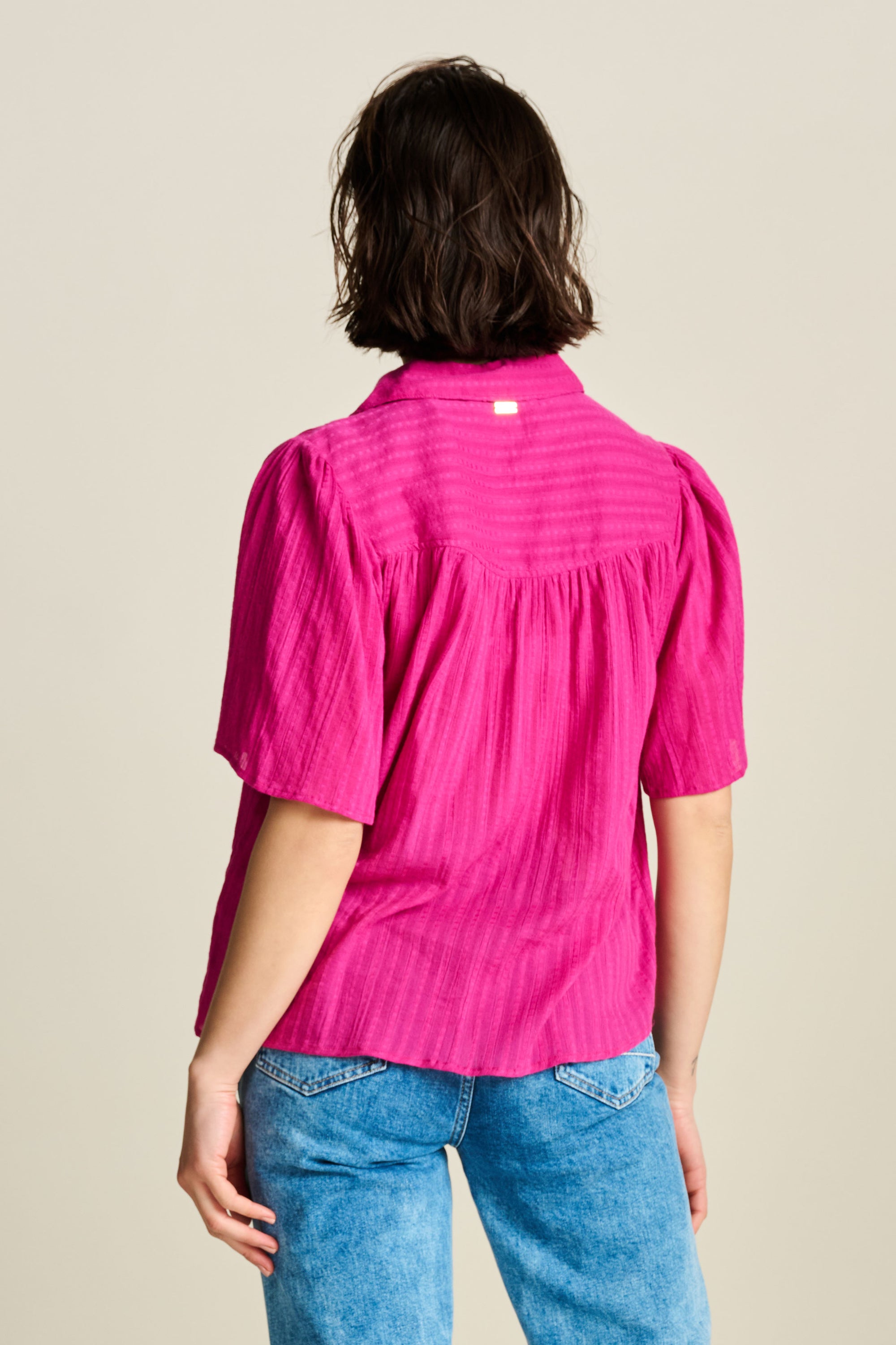 POM Blouse - Fuchsia