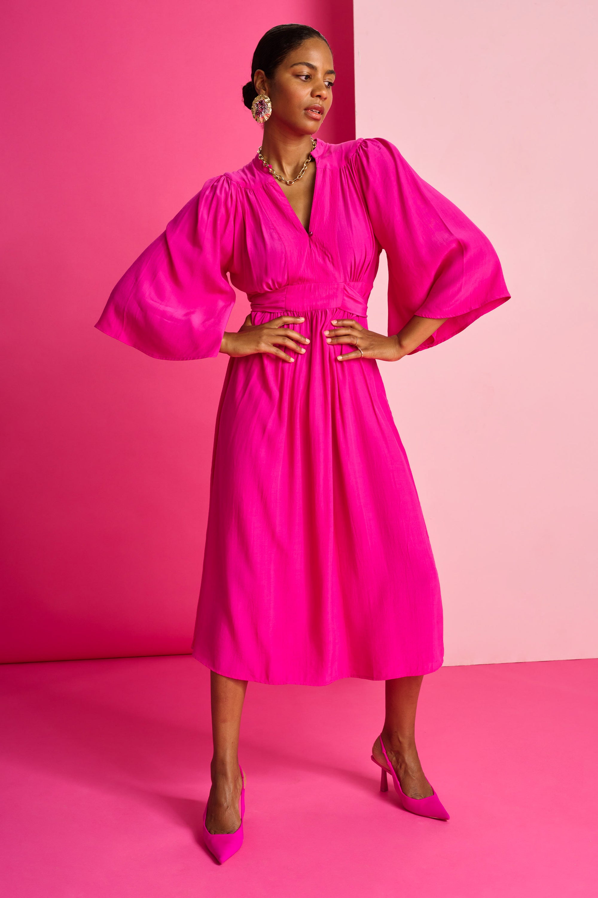 POM Dress - Imperial Fuchsia