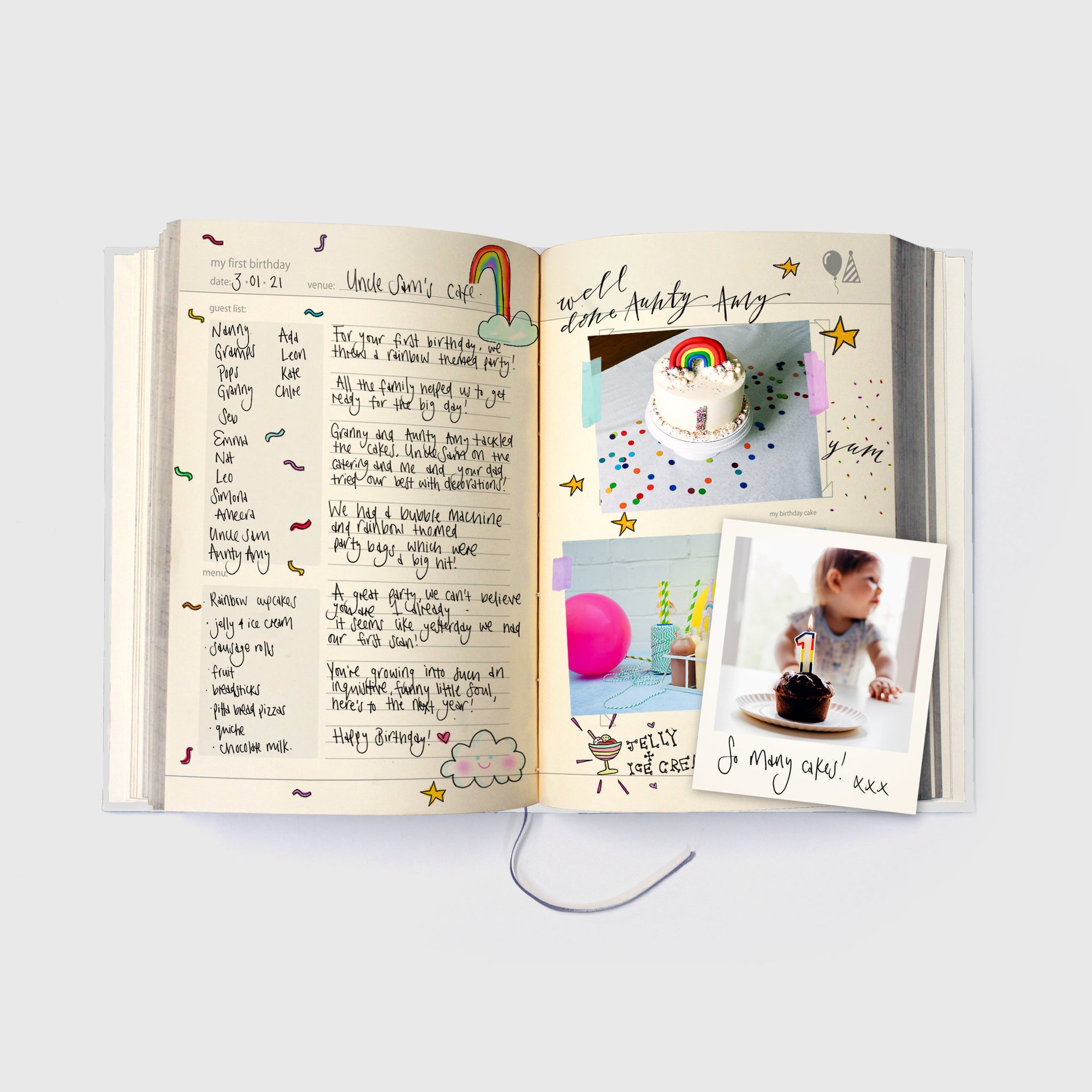 Suck UK My Baby Book - White