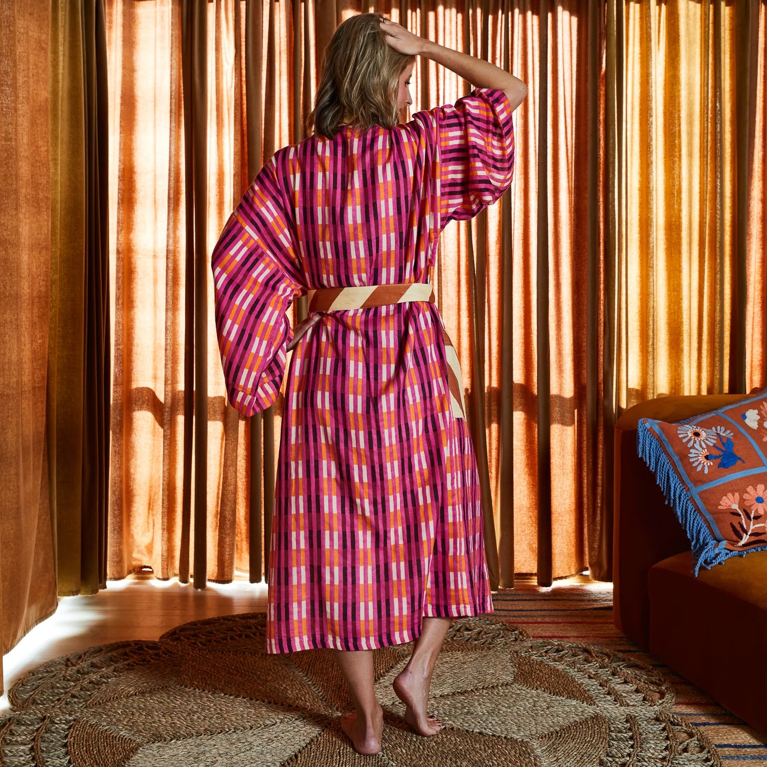 Sage and Clare Chameli Cotton Robe