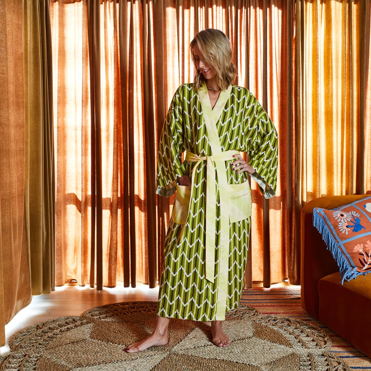 Sage and Clare Nisha Cotton Robe