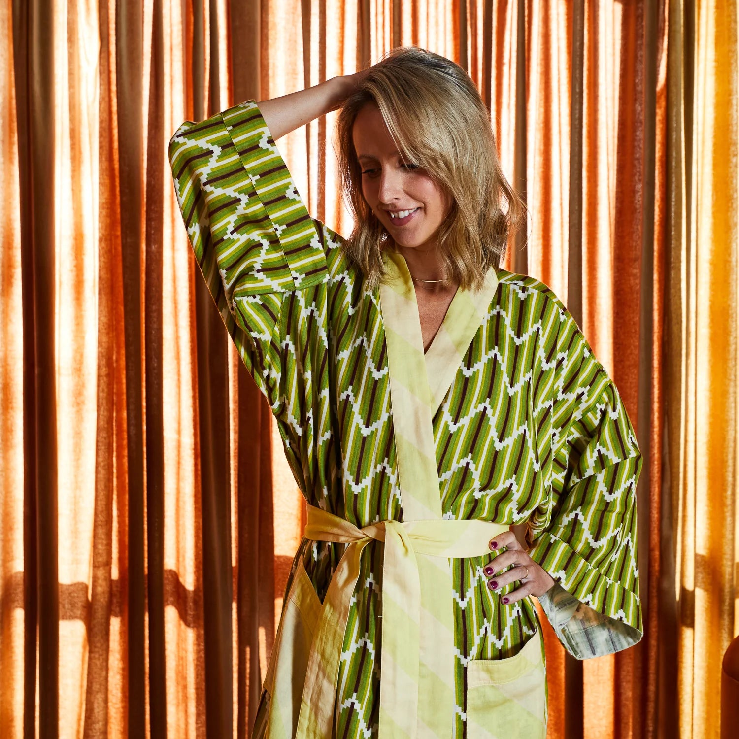 Sage and Clare Nisha Cotton Robe