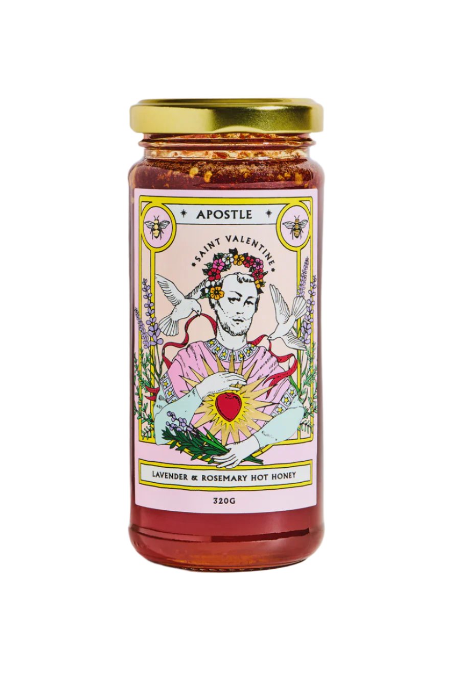 Apostle St Valentine Lavender and Rosemary Hot Honey