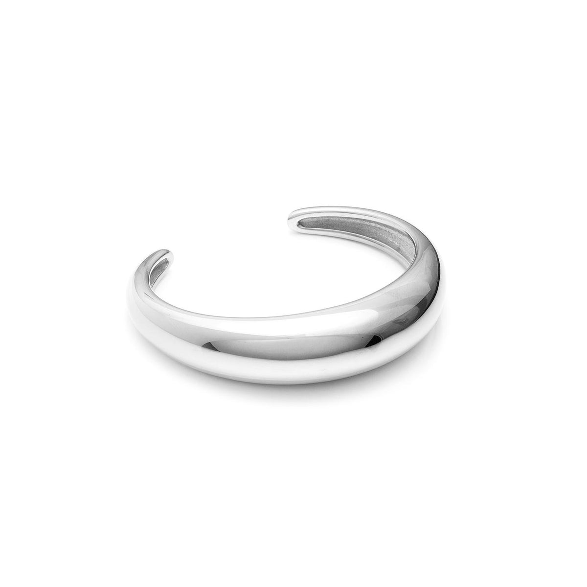 Silk &amp; Steel Bardot Bangle - Silver