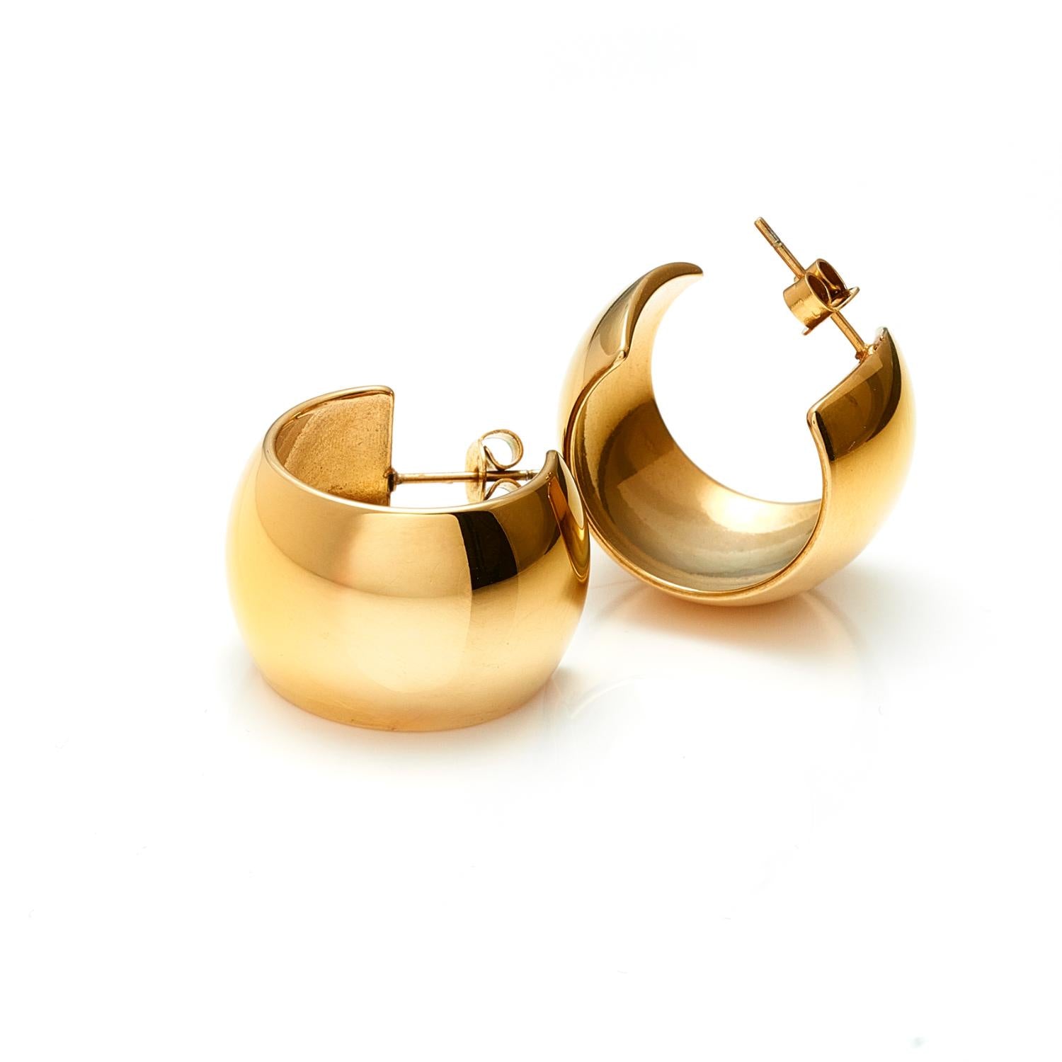 Silk & Steel Sunkissed Hoops - Gold