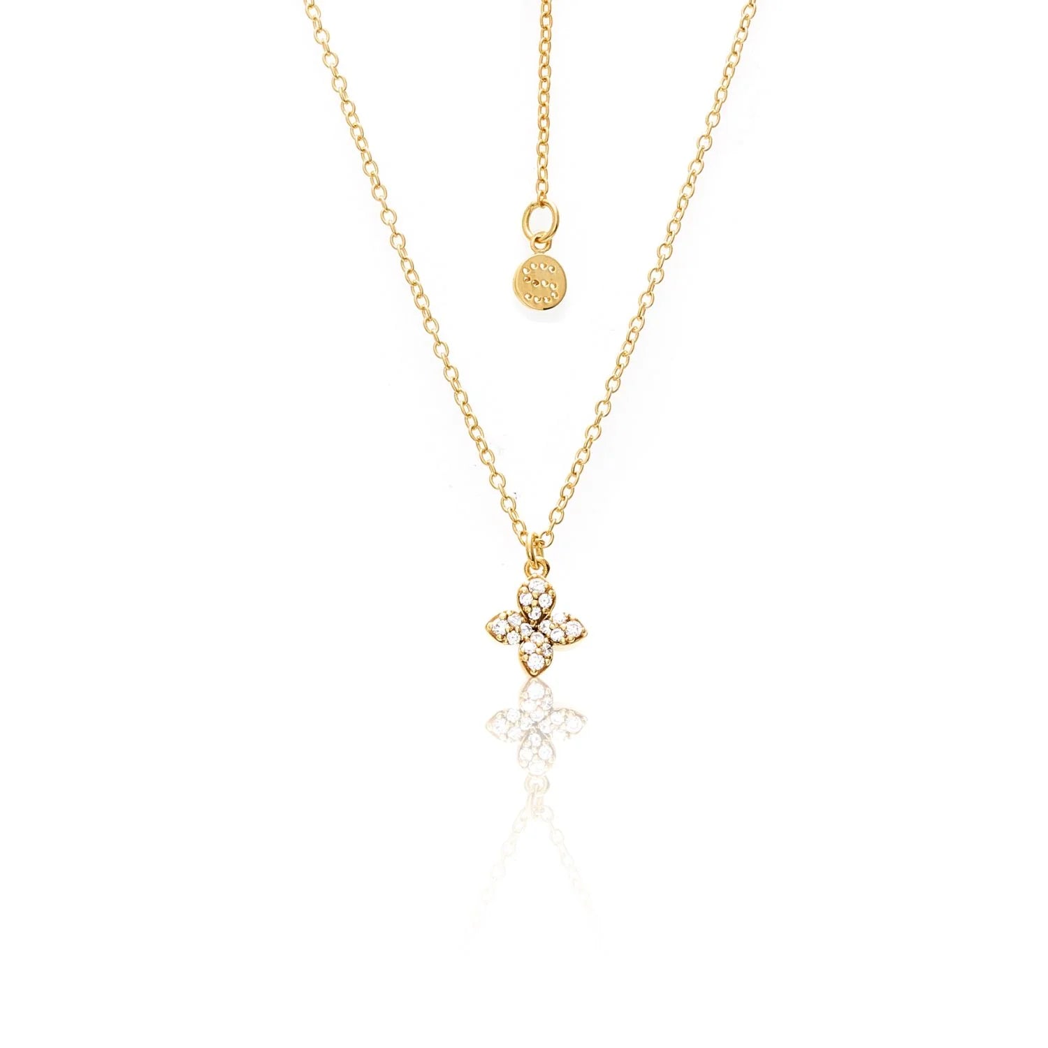 Silk & Steel Flora Necklace - Gold