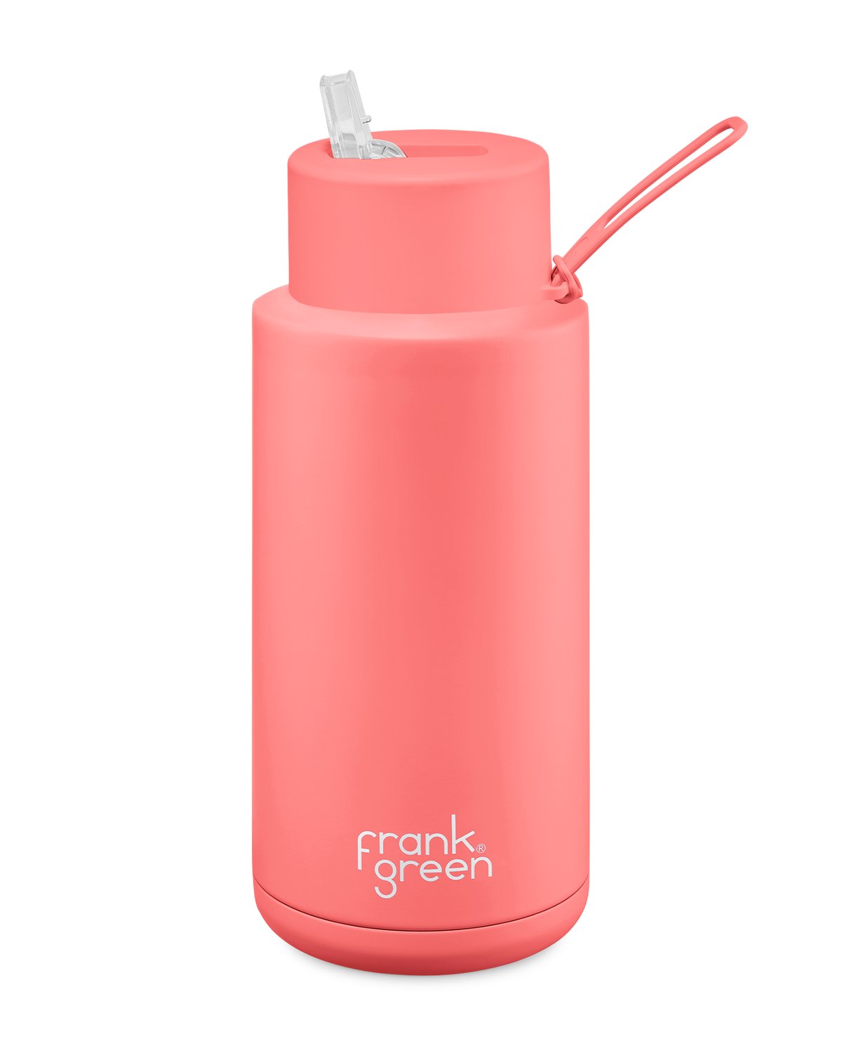 Frank Green Ceramic Reusable Bottle 34oz/1000ml - Sweetpeach