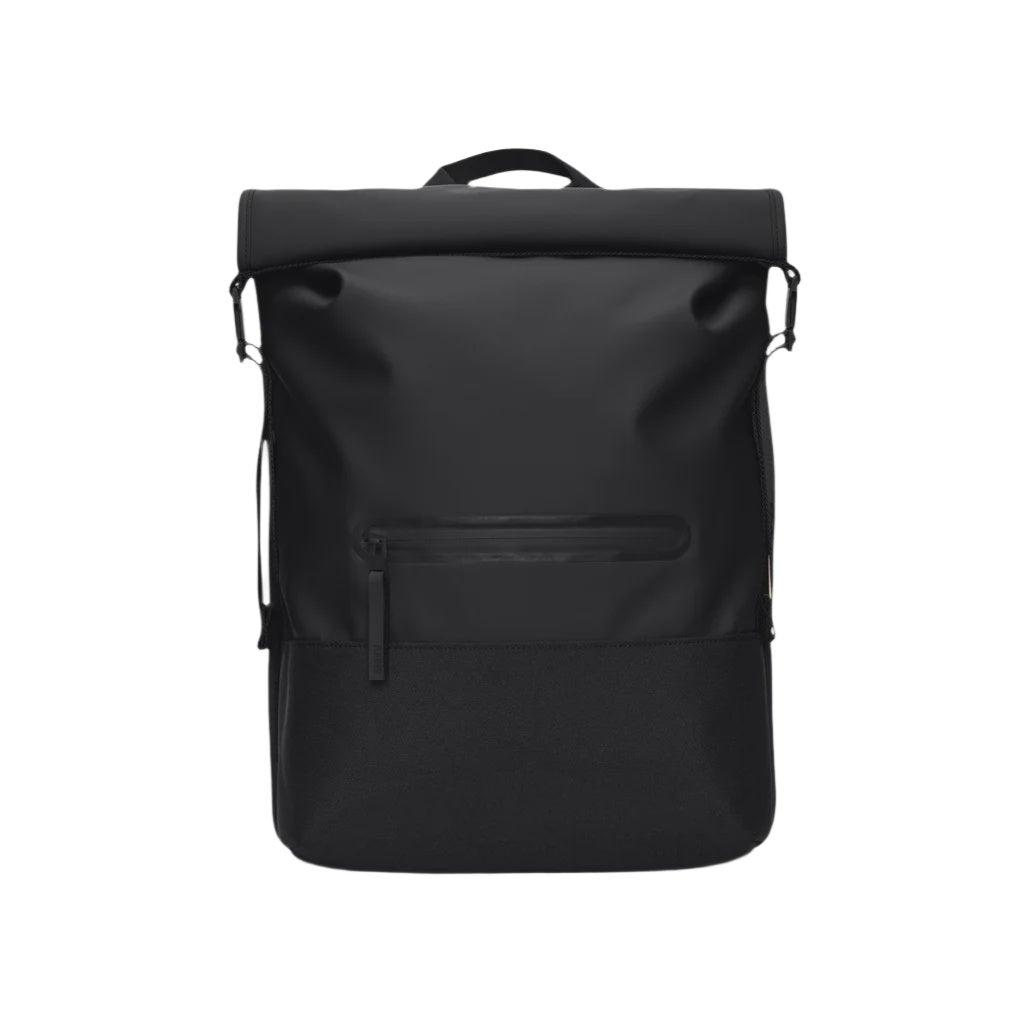 Rains Trail Rolltop Rucksack - Black