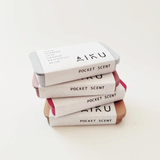 Aiku Solid Perfume Pocket Scent - Rosella (Red)