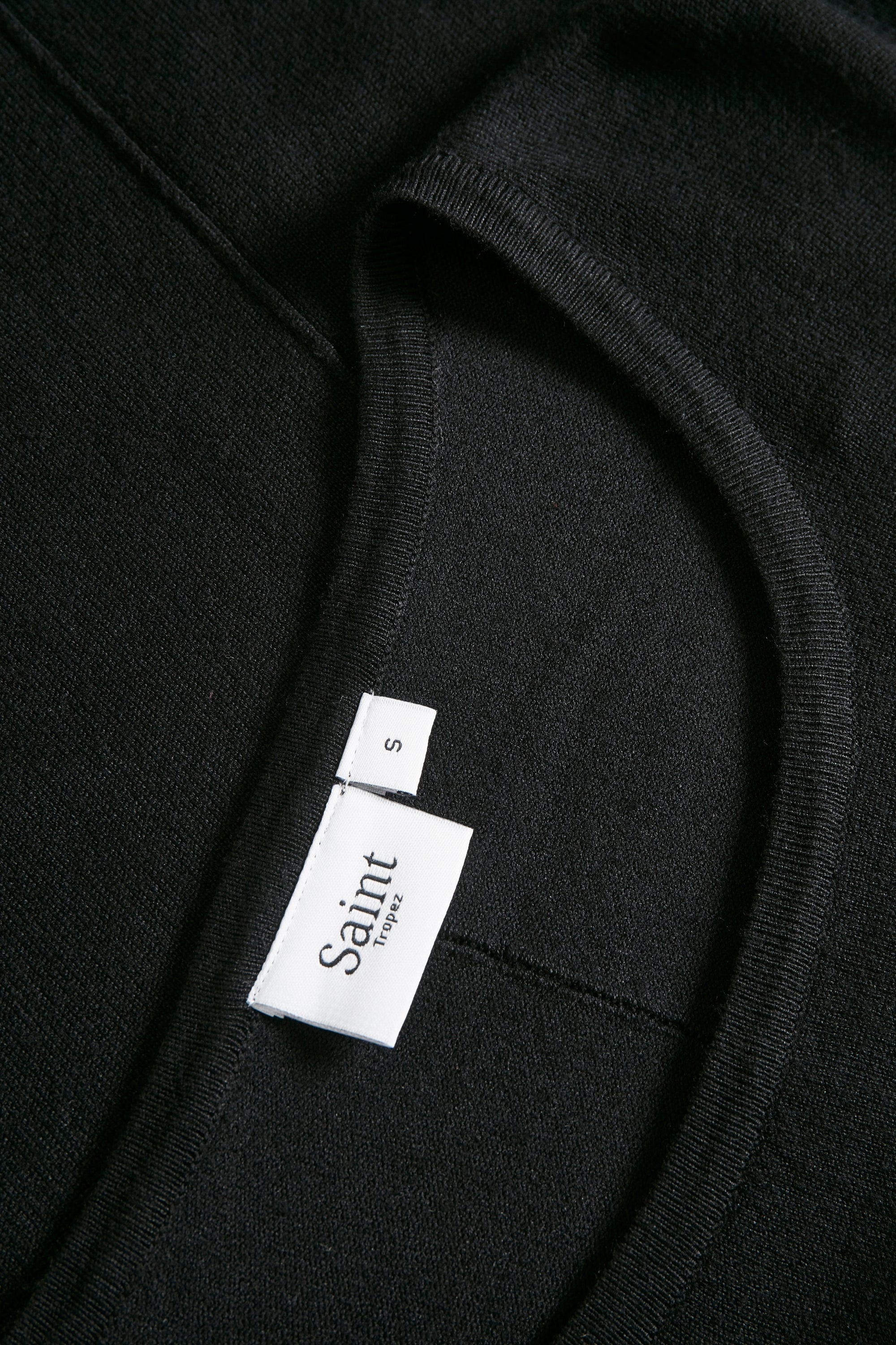 Saint Tropez Mila Round Neck  Pullover - Black