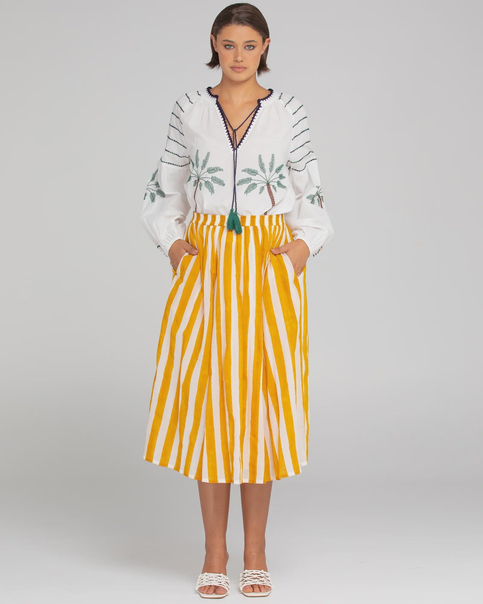 Boom Shankar Sami Skirt - Tropical Stripe