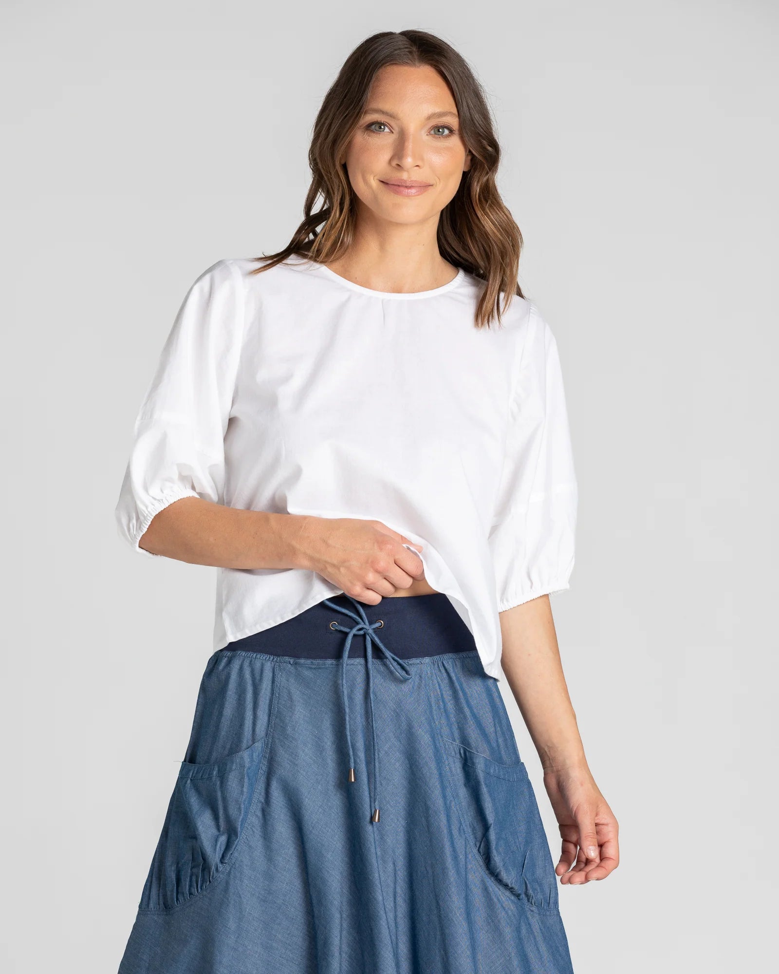 Boom Shankar Guru Skirt -  Chambray