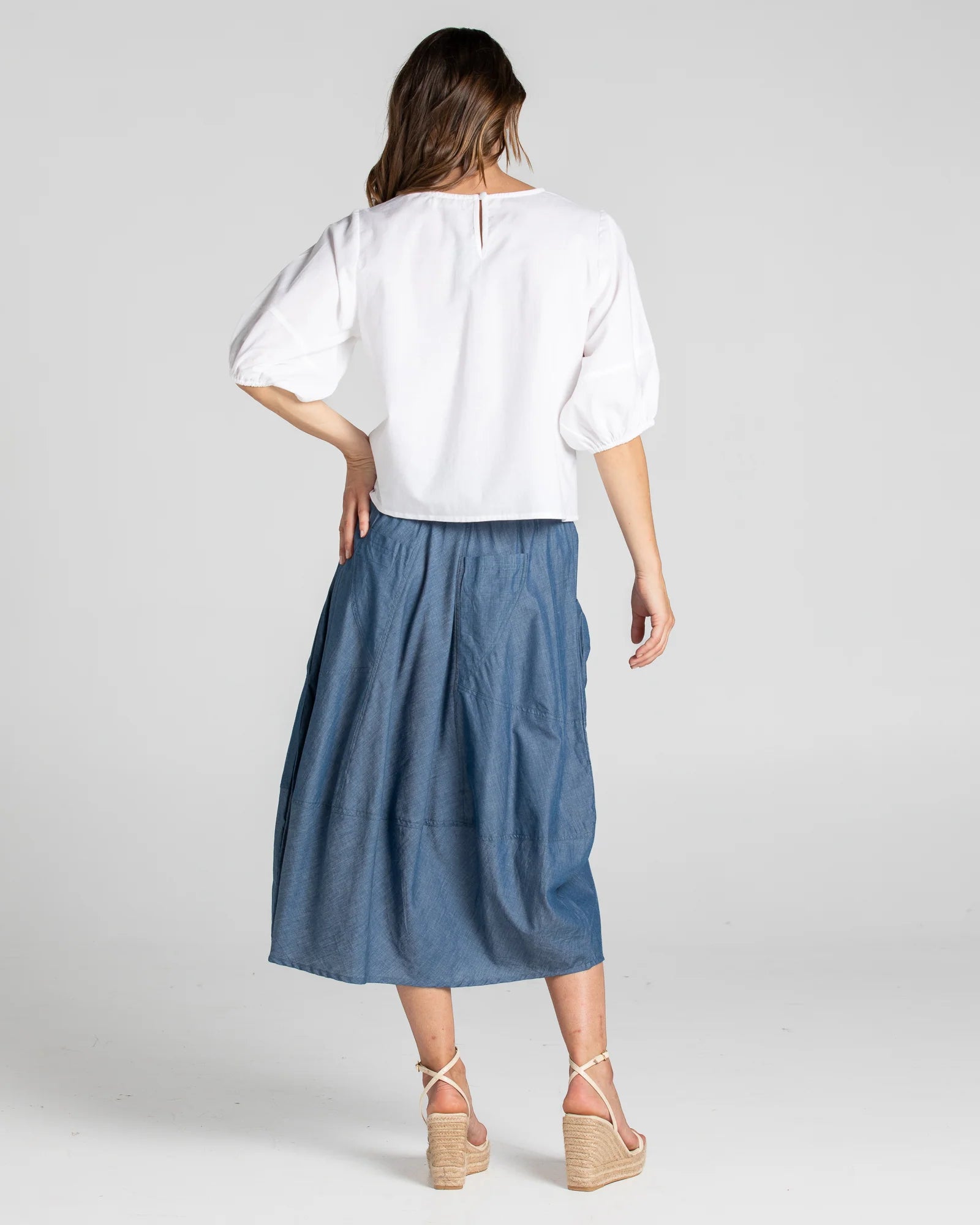 Boom Shankar Guru Skirt -  Chambray