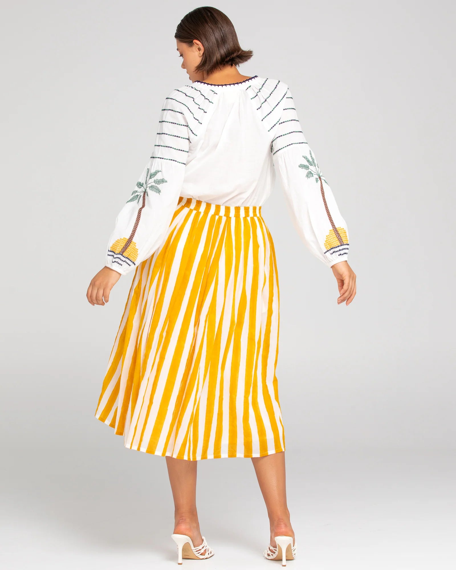 Boom Shankar Sami Skirt - Tropical Stripe