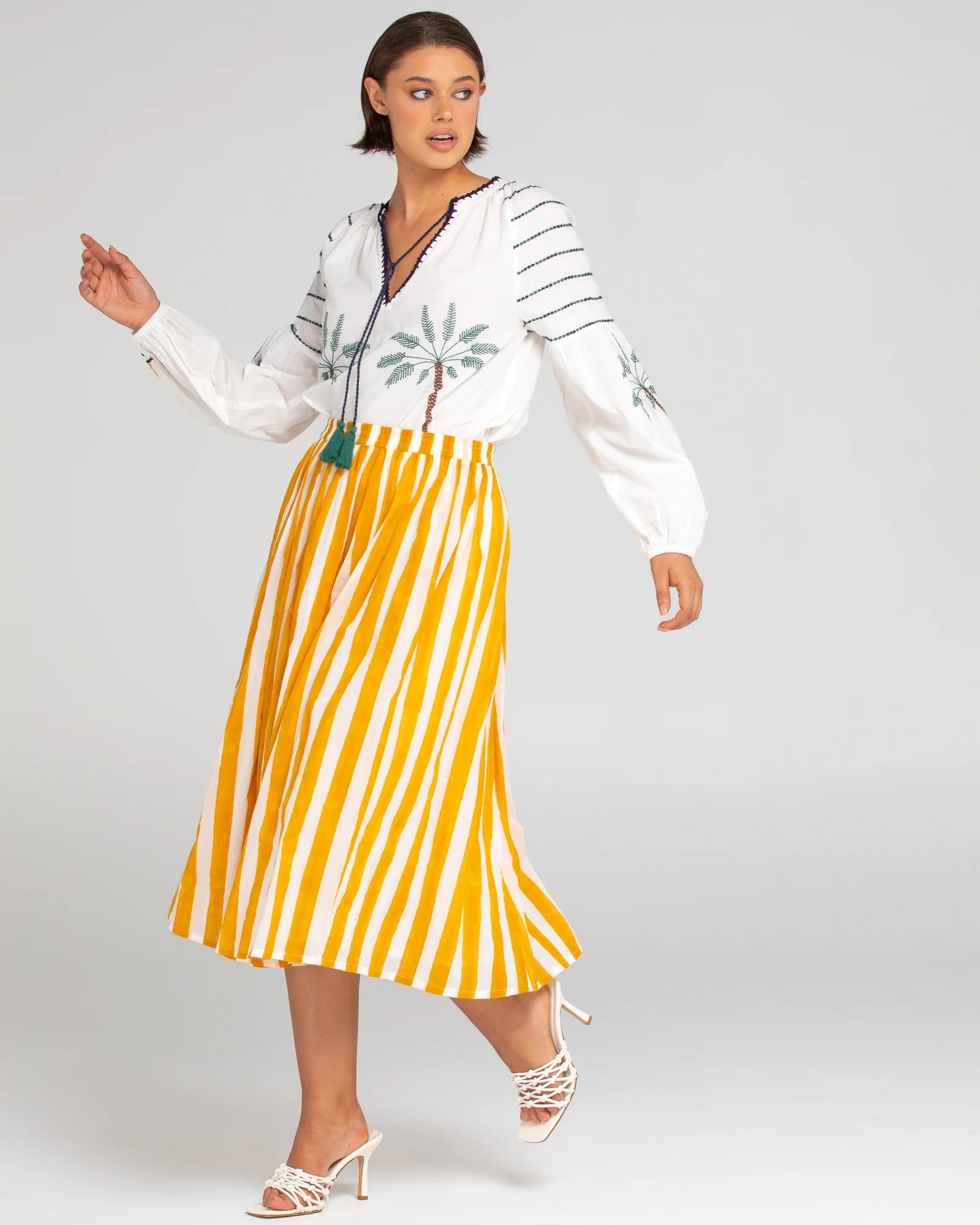 Boom Shankar Sami Skirt - Tropical Stripe