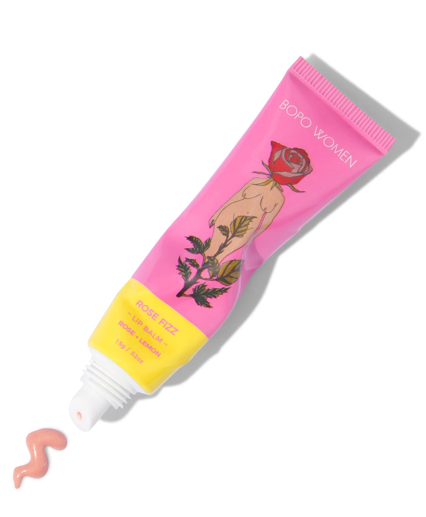 Bopo Women Lip Balm 15g - Rose Fizz